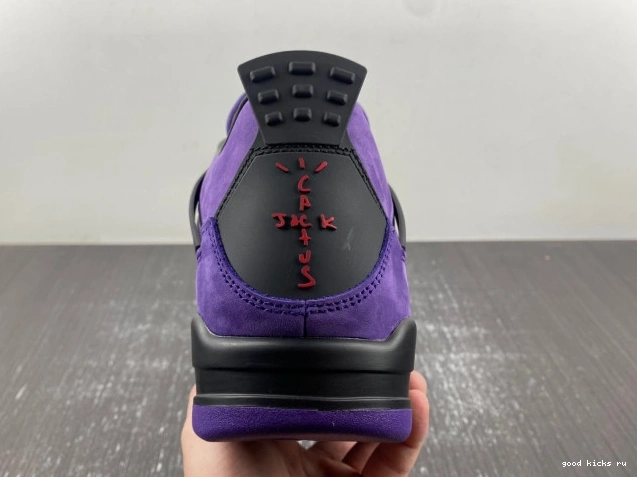 Rep x Scott Air Purple Travis Jordan 4 Suede 0711